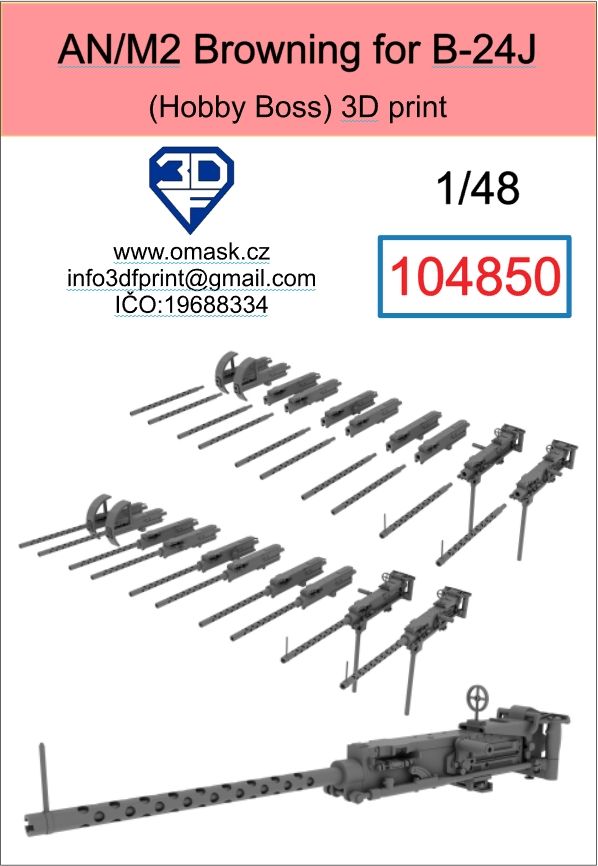 1:48 AN/M2 Browning for B-24J