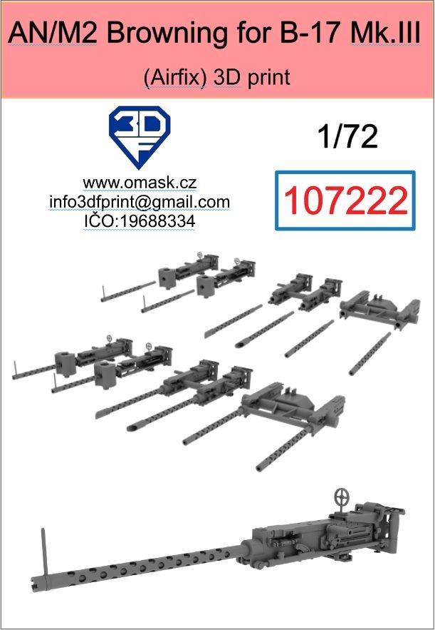 1:72 AN/M2 Browning for B-17 Mk.III
