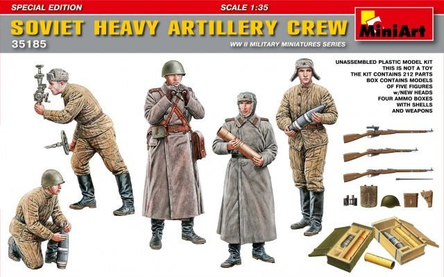 1:35 Soviet Heavy Artillery Crew