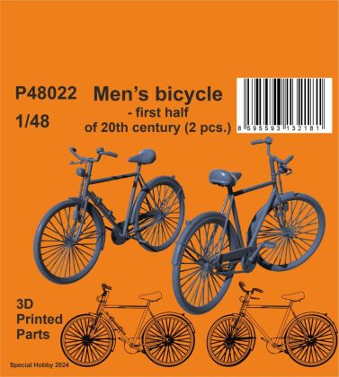 1:48 Men`s bicycle - first half of 20th century (2 pcs.) 