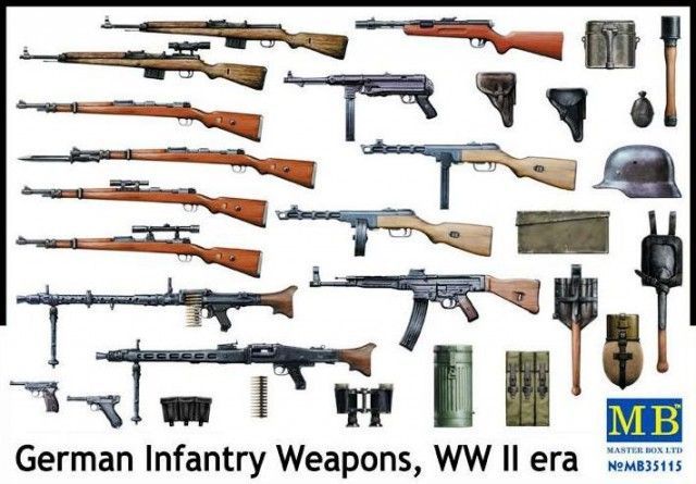 1:35 German Infantry Weapons, WW II Era
