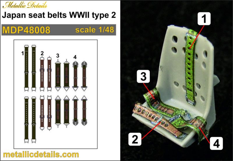 1:48 Japan seat belts WWII type 2