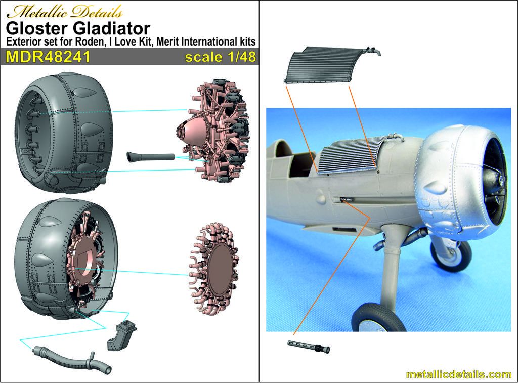 1:48 Gloster Gladiator exterior