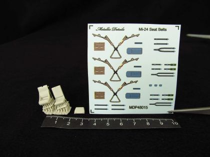 1:48 Mil Mi-24D seats x 2 and seatbelts