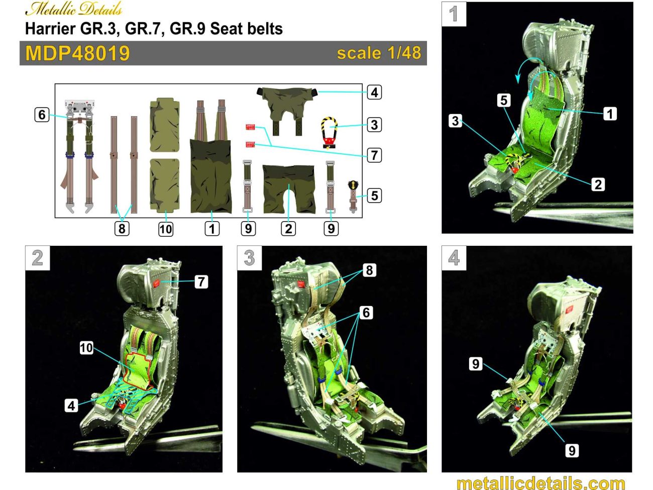 1:48 Bae Harrier GR.3, GR.7, GR.9 Ejection seat