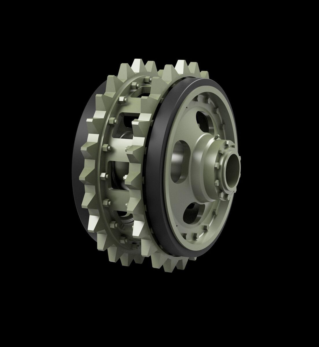 1:35 'Churchill' Tank Idler Wheels