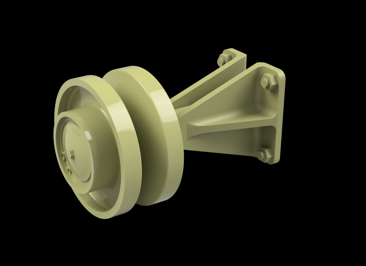 1:35 Welded Support With Return Rollers For Pz.Kpfw IV No. 2