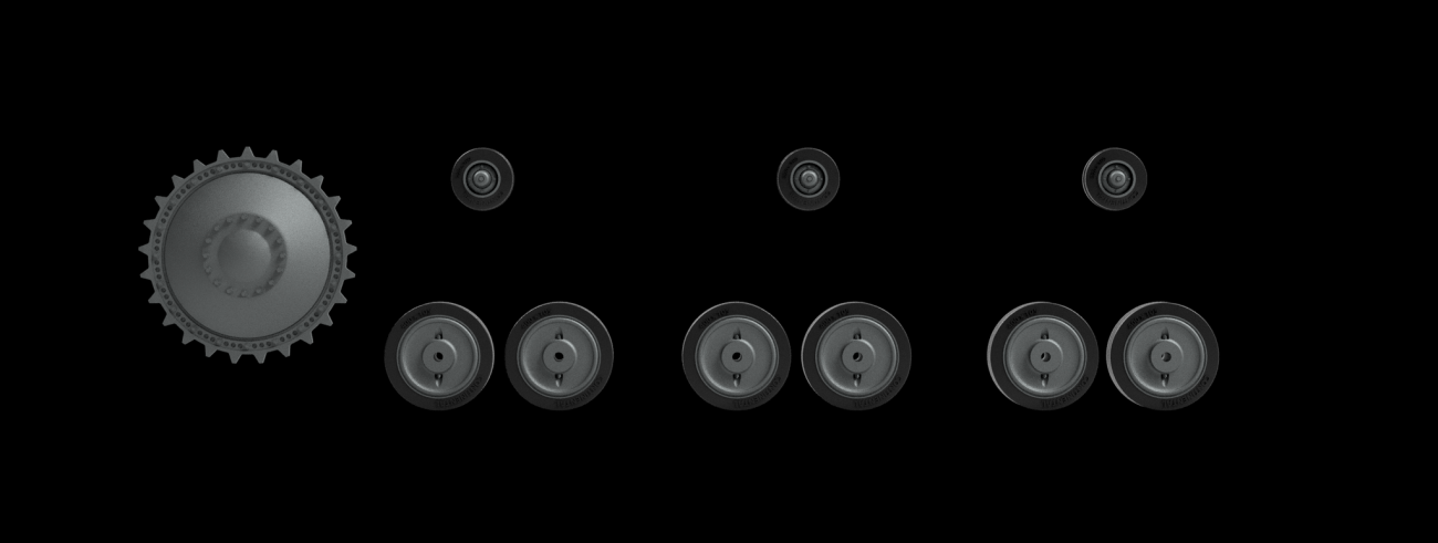 1:35 Pz.Kpfw IIb Road Wheels Set