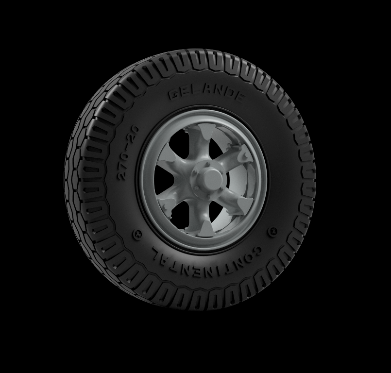 1:35 Sd.Kfz 8 Drive Wheels (Continental)