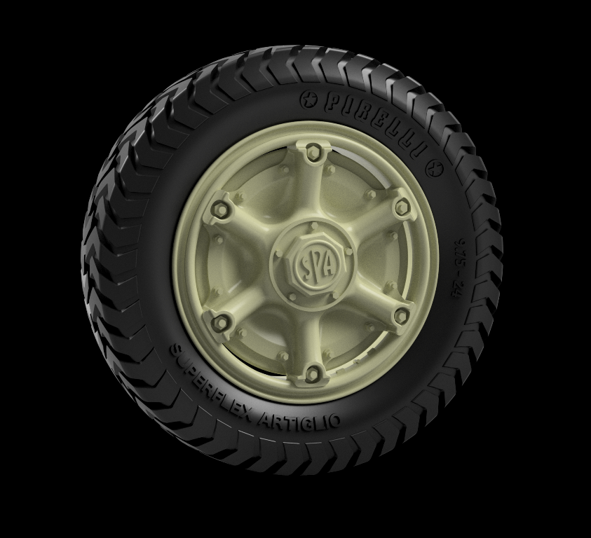 1:35 Autoblinda 40/41 Road wheels (Pirelli Artigio)