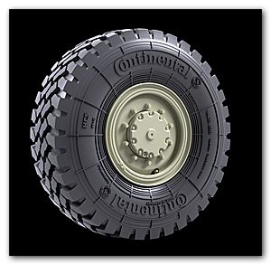 1:35 MAN LKW 5t mil Road wheels (Continental HCS)