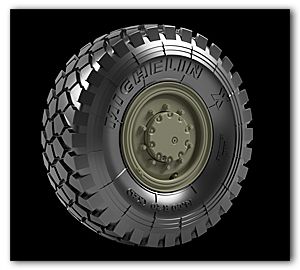1:35 MAN LKW 5t mil Road wheels (Michelin XZL)