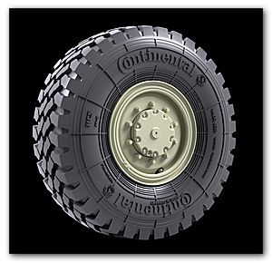 1:35 MAN LKW 7t mil Road wheels (Continental HCS)