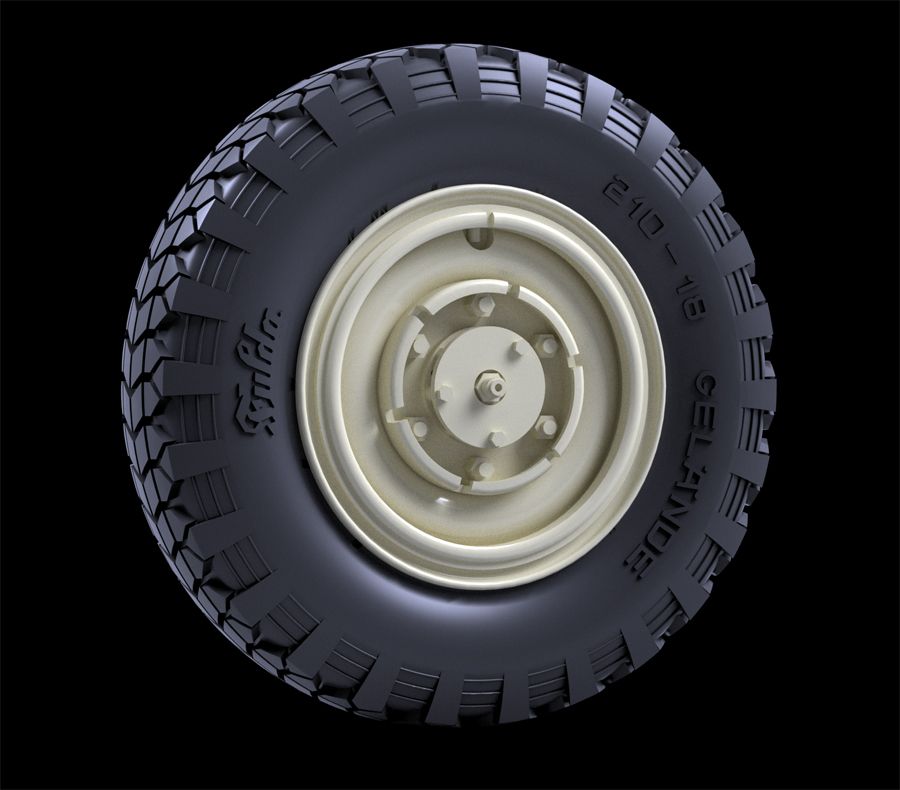 1:35 Sd.Kfz 247 Road wheels (Continental)
