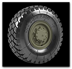 1:35 M1014&M1010 Road wheels ( Michelin XZL )
