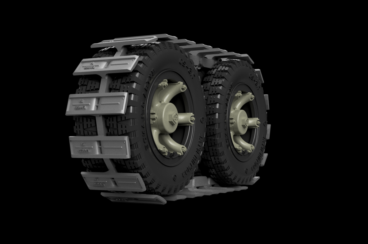 1:35 Snow&Mud tracks for German 3 axle trucks