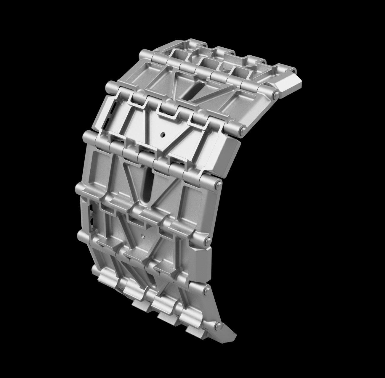1:35 T-34 500mm initial “V” pattern tracks