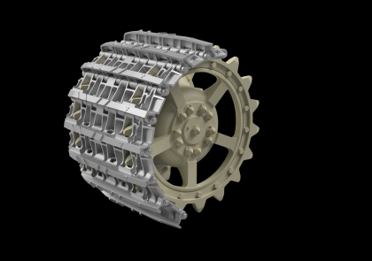 1:35 Entwicklungfahrzeug E-75 tracks + correct drive wheels