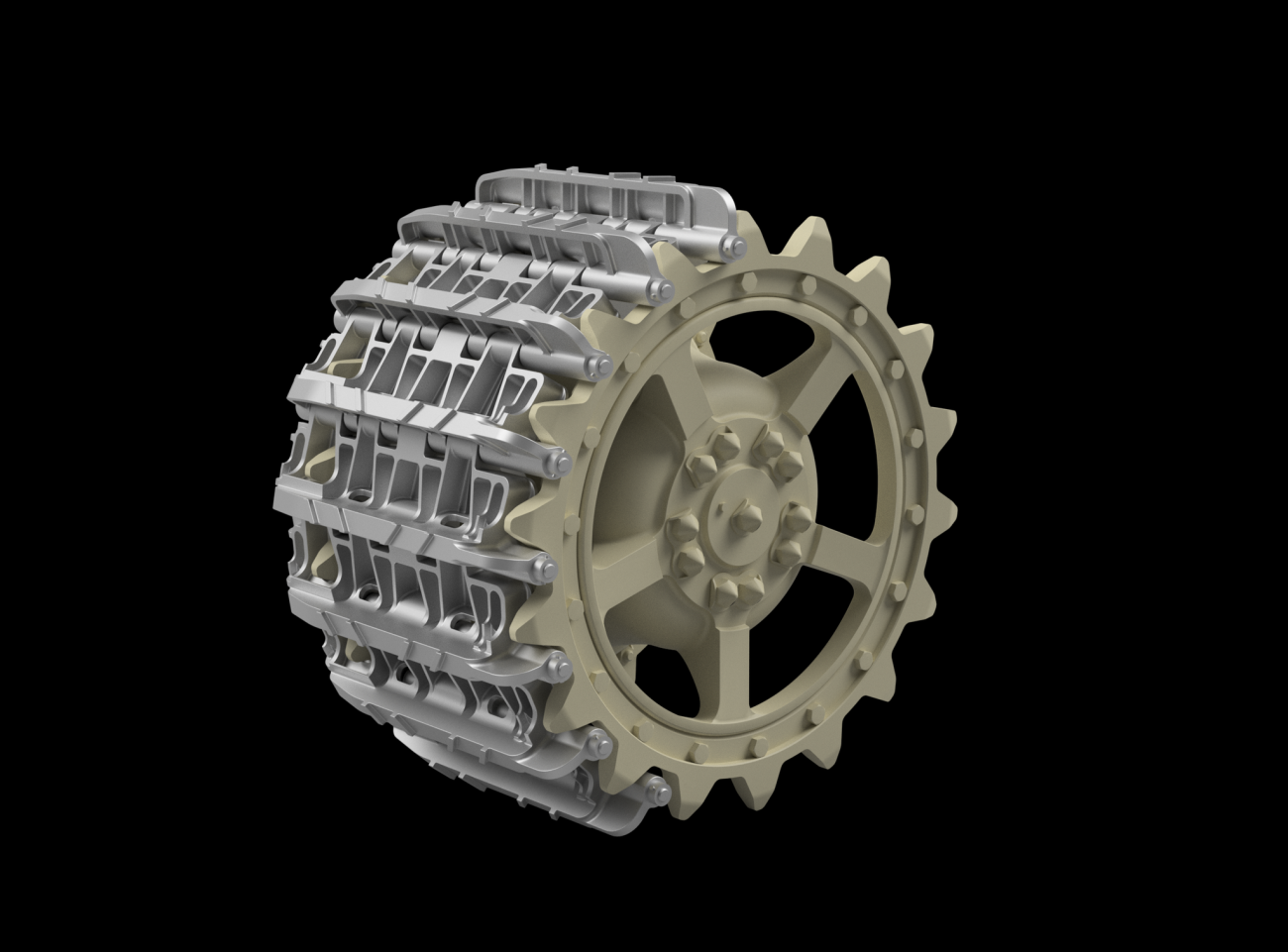 1:35 Entwicklungfahrzeug E-50/75 tracks + correct drive wheels