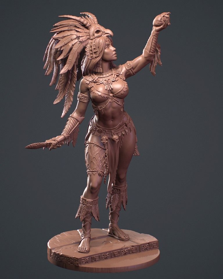 75mm Aztec Priestess