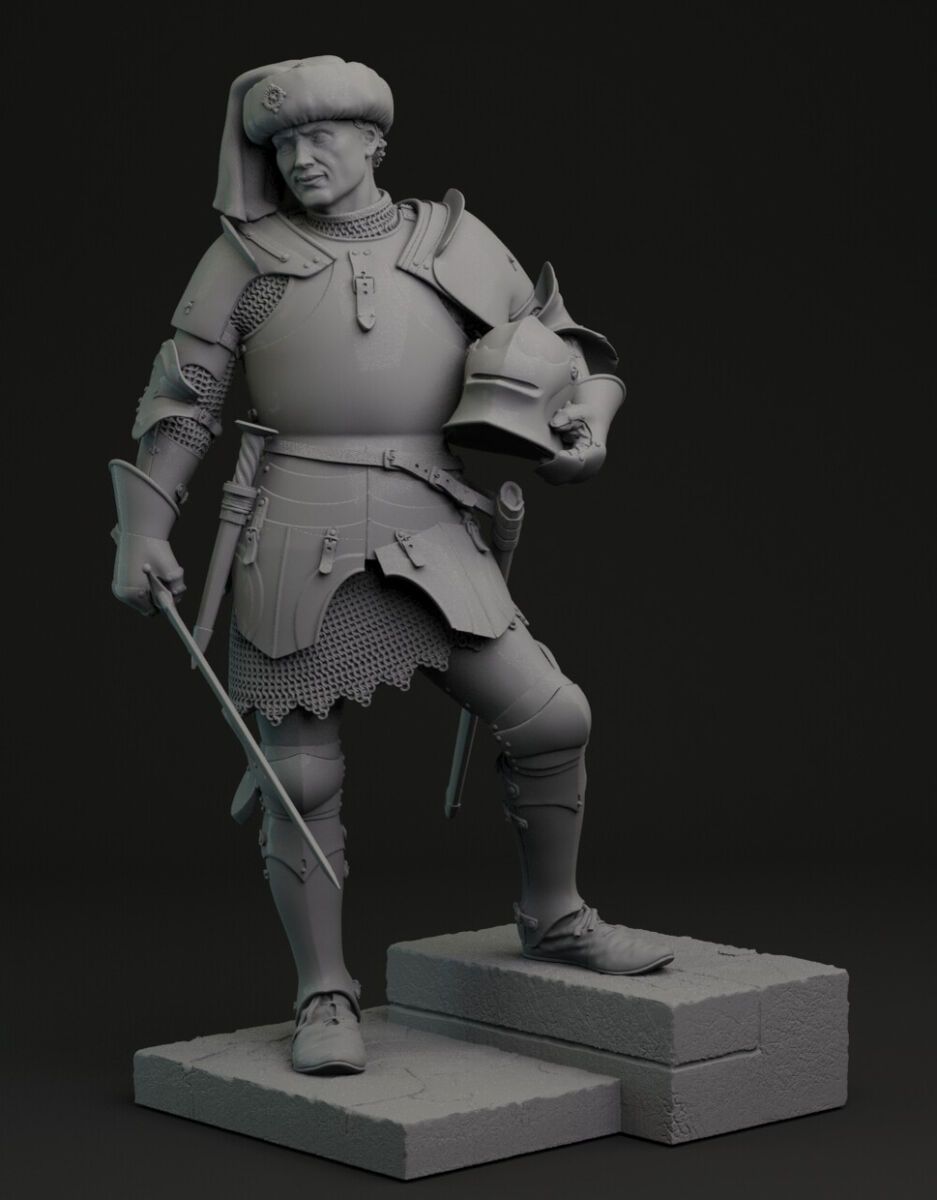 75mm Italian Condottiere Commander, Second Half Of The 15th Century