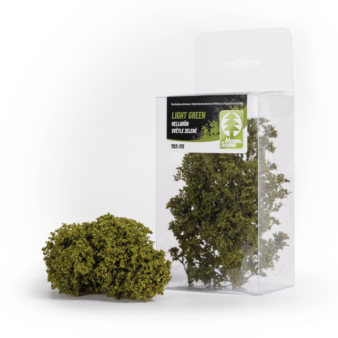 Keříky s lístečky - světle zelená