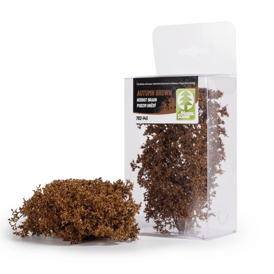 Keříky s lístečky - podzim hnědá