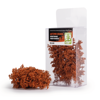 Keříky s lístečky - podzim oranžová