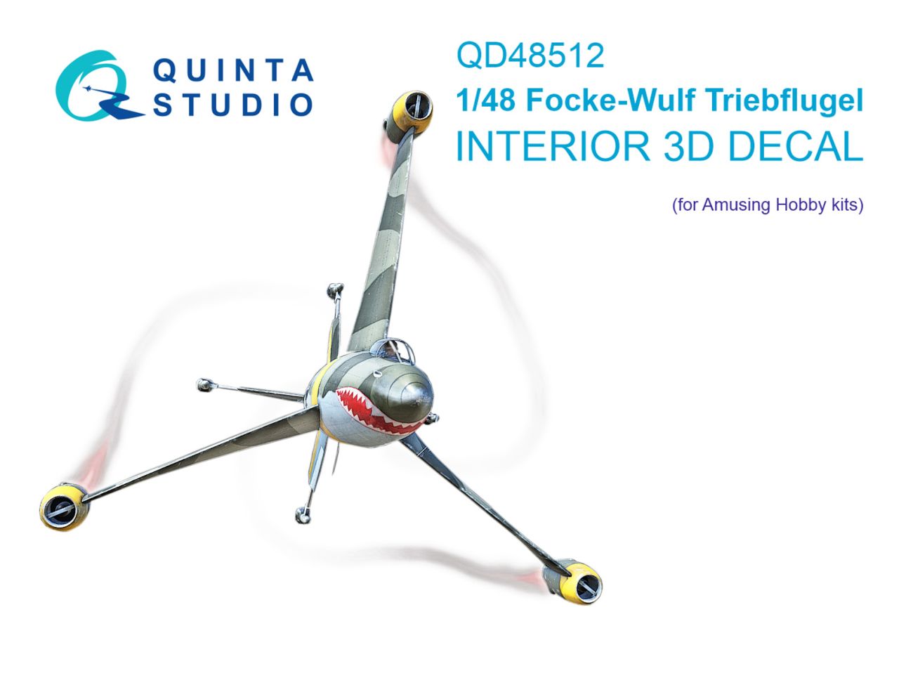 1:48 FW Triebflugel 3D-Printed & coloured Interior on decal paper (Amusing hobby)