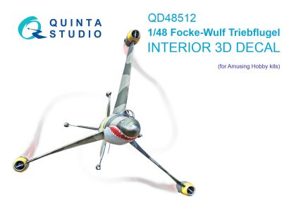 1:48 FW Triebflugel 3D-Printed & coloured Interior on decal paper (Amusing hobby)