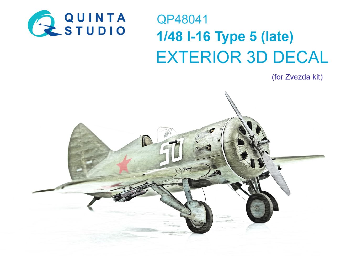 1:48 I-16 Type 5 (late) Exterior set (Zvezda)