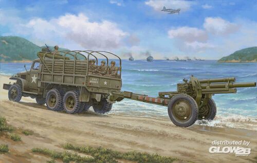 1:35 USA CCKW-352 Machine Gun Turret Version and M2A1 105mm Howitzer