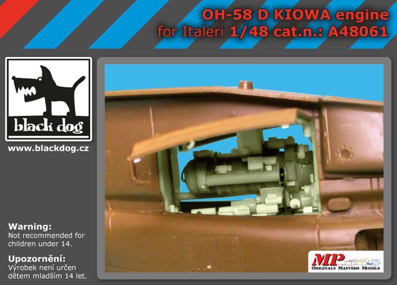 1:48 OH-58 D Kiowa engine