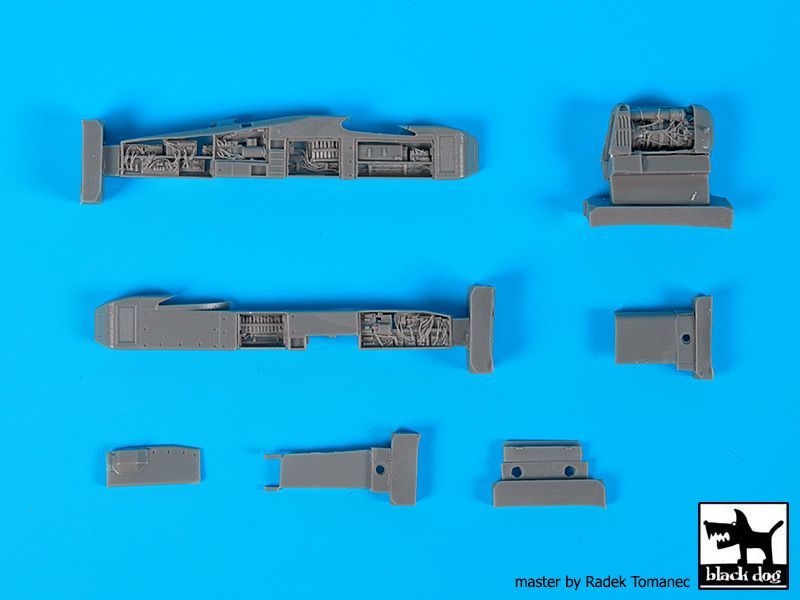 1:72 AH-64 D Front electronics + engine