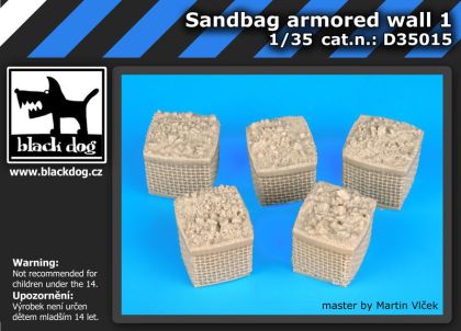 1:35 Sandbag armored wall 1