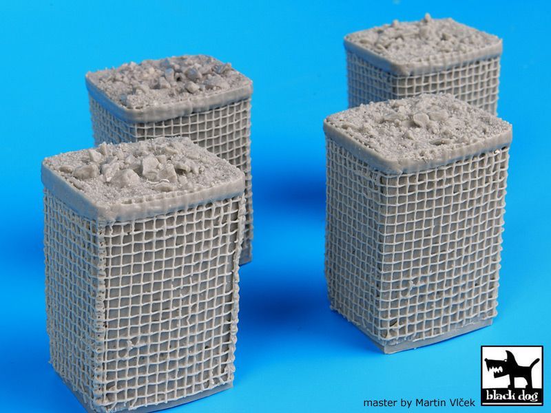 1:35 Sandbag armored wall 2