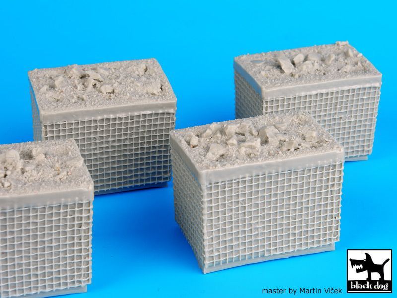 1:35 Sandbag armored wall 3