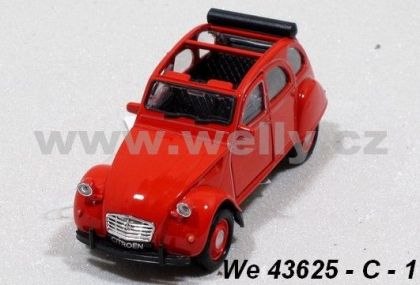 1:34-39 Citroen 2CV convertible (red)
