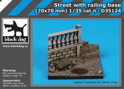 1:35 Street with railing base