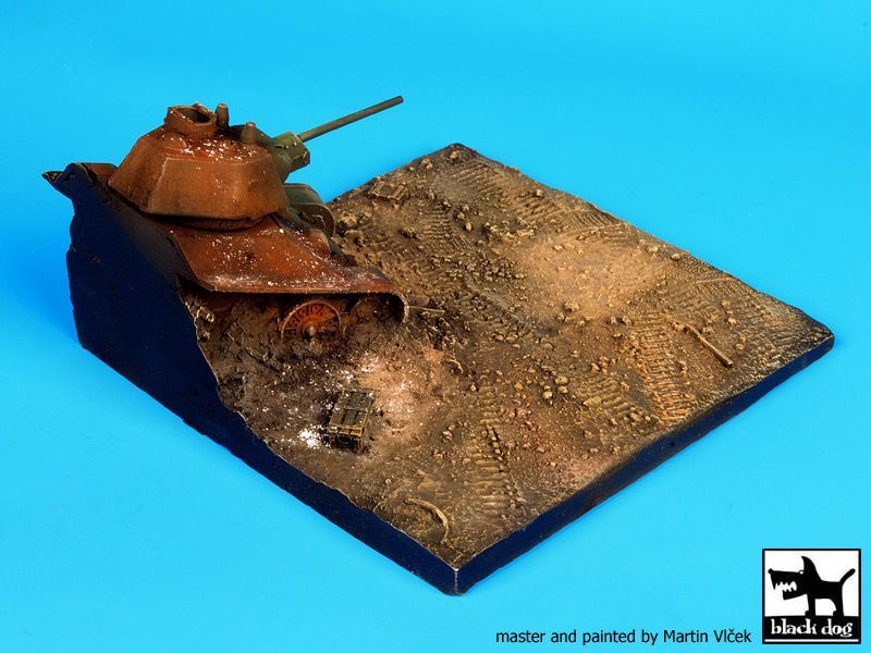 1:72 Destroyed T34 base