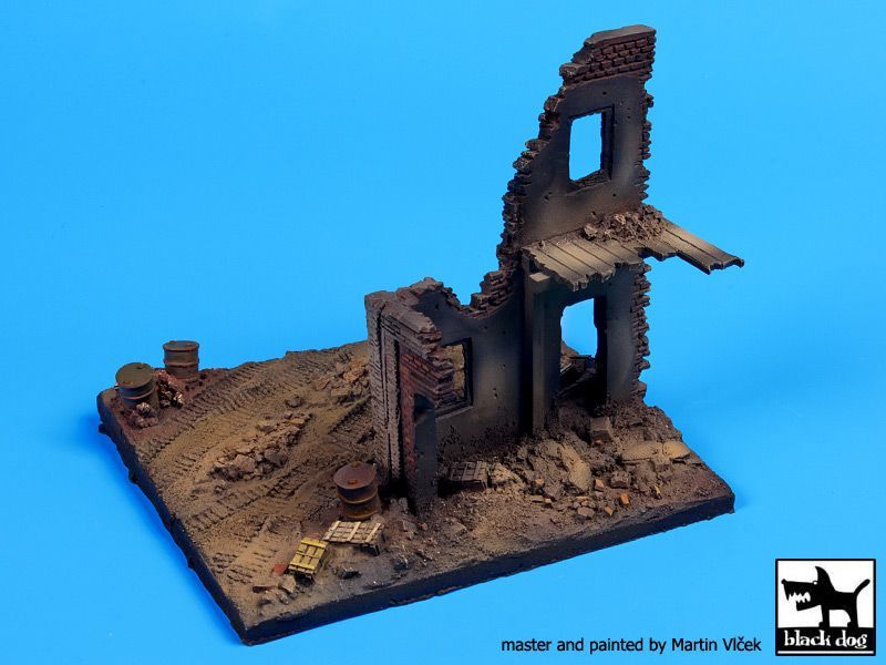 1:72 House ruin Europe base