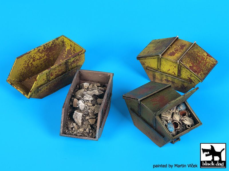 1:72 Rubble containers