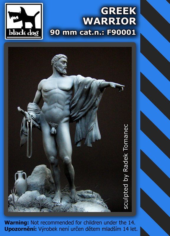 90mm Greek warrior