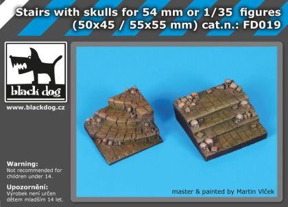1:35 Stairs with skulls for 54 mm or 1\35 figures