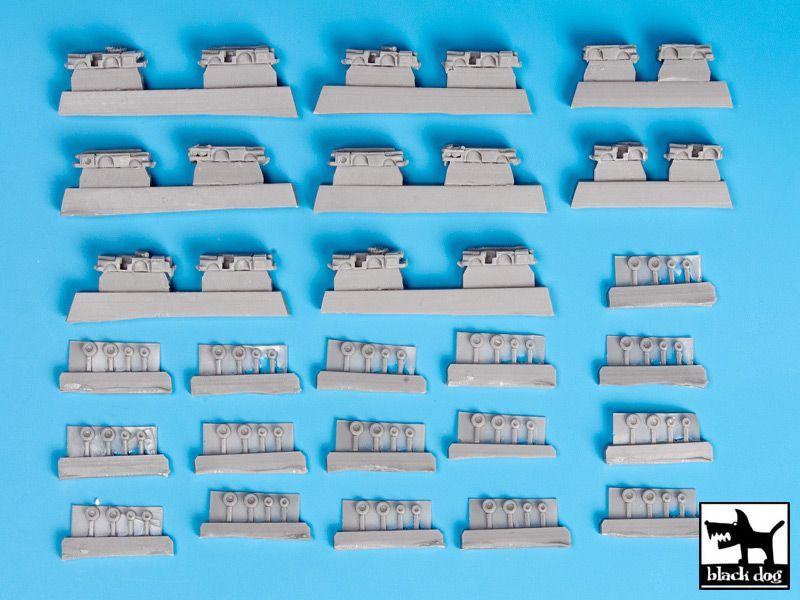 1:350 Deck tractors accessories set