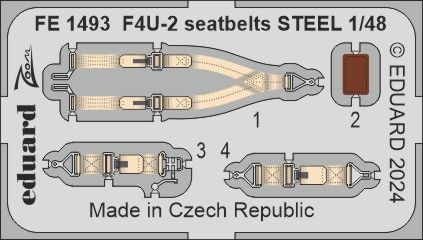 1:48 Vought F4U-2 seatbelts STEEL