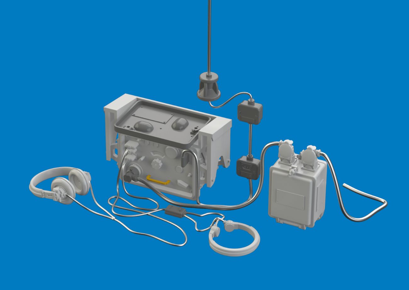 1:35 Sd.Kfz.251/1 Ausf.D radio equipment dark yellow (3D-Printed)