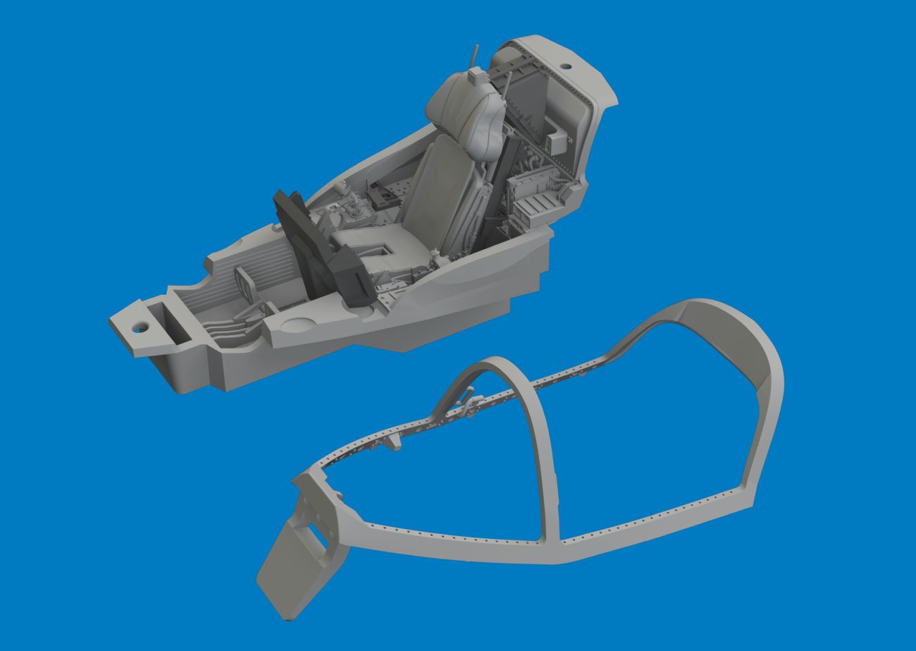 1:72 Lockheed-Martin F-35B Lightning cockpit (3D-Printed)