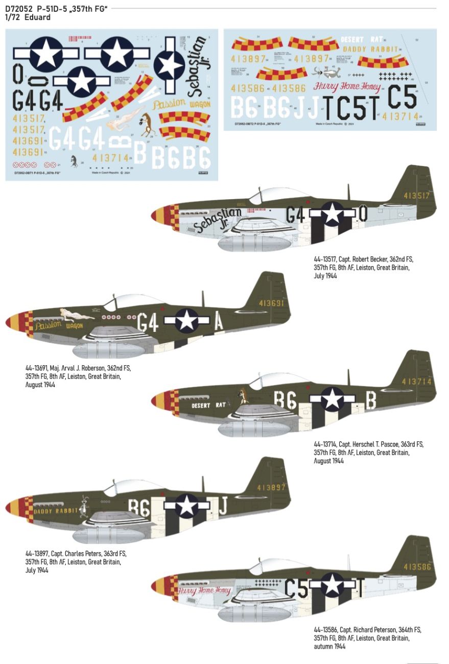 1:72 North-American P-51D-5 Mustang 357th FG 