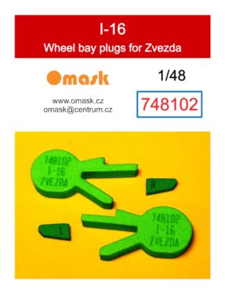 1:48 I-16 wheel bay plugs (for Zvezda)